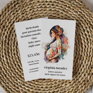 Cartão De Visita Moradia Bloom Doula Parteira Lactante Gravidez