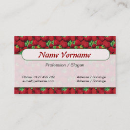 Cartão De Visita Morango