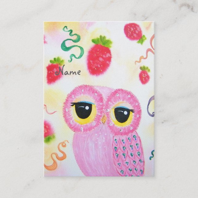 Cartão De Visita Morango da morango (Frente)