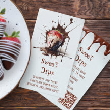 Morangos Cobertos com Chocolate Drips