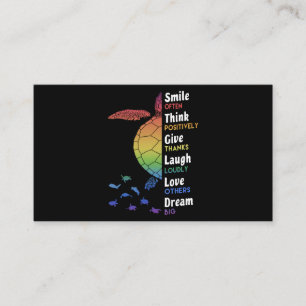 Cartão De Visita Mosaico Muitas Vezes, Pense Positivamente, Dê Obri
