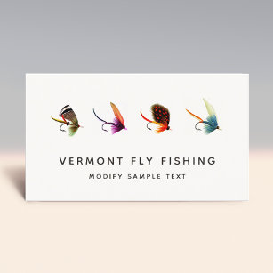 Cartão De Visita Moscas de Pesca