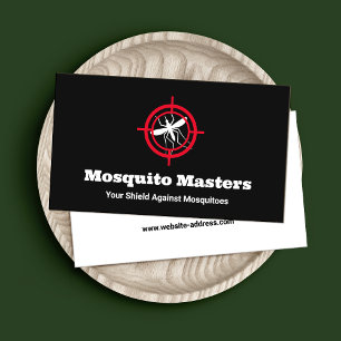 Cartão De Visita Mosquito Pest Control - Logotipo alvo