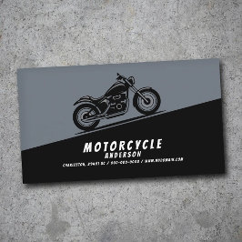 Cartão De Visita Motocicleta Diagonalmente