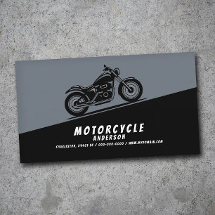 Cartão De Visita Motocicleta Diagonalmente