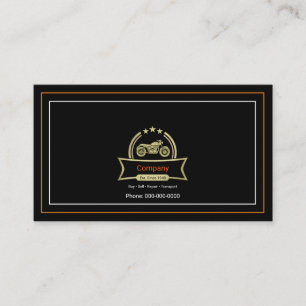 Cartão De Visita Motocicleta do vintage