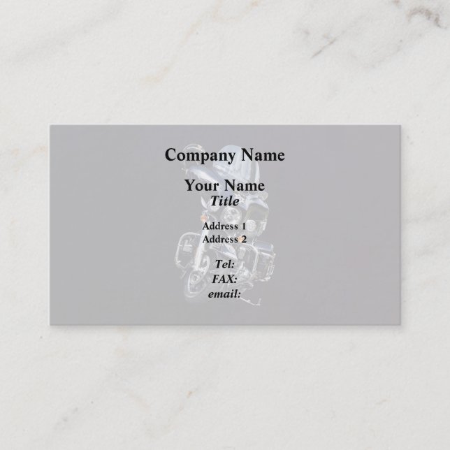 Cartão De Visita Motocicleta do xerife (Frente)