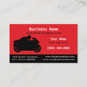 Cartão De Visita Motocicleta Esportiva Personalizada / Motocicleta 