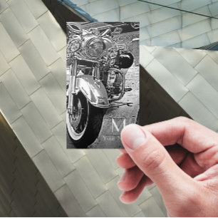 Cartão De Visita Motocicleta preto&branco