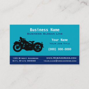 Cartão De Visita Motocicleta Vintage / Clássica Personalizada