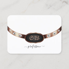 Cartão De Visita Motografia Dourada, branca e Rosa, moderna