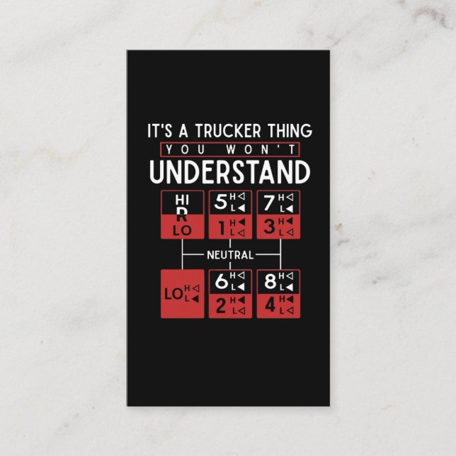 Cartão De Visita Motorista De Caminhão Engraçado Dizendo Caminhonei (Frente)