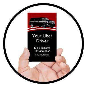 Cartão De Visita Motorista Uber Legal Automobilismo Único