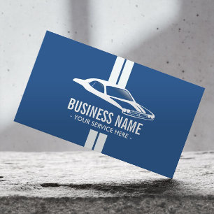 Cartão De Visita Motoveleira Moderna - Muscle Car Automotive