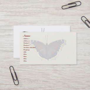 Cartão De Visita Mourning Cloak Butterfly - Antiopa Ninfalis