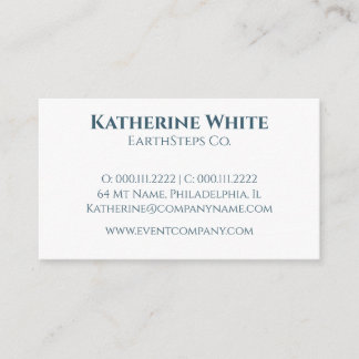 Cartão De Visita Moutntain Moderno Minimalista, Caminhando Branco A