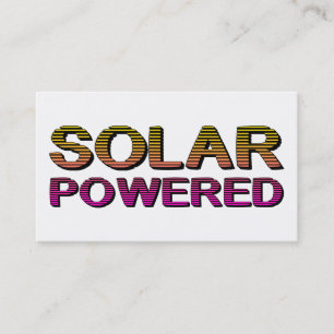Cartão De Visita movido a energia solar