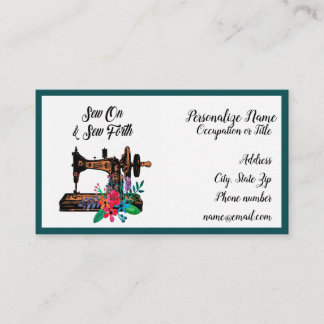 Cartão De Visita Movimentação de Sew On & Sew Forth Cote