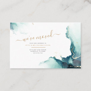 Cartão De Visita Movimentamos o lançamento Abstrato Moderno em movi