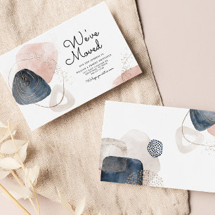 Cartão De Visita Movimentamos o novo endereço para Abstrato