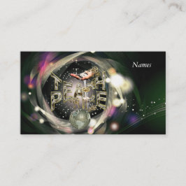 Cartão De Visita Movimento de Paz de Ensino