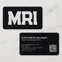 Cartão De Visita MRI Neurologia Personalizada QR