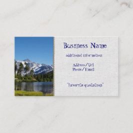 Cartão De Visita Mt Shuksan do lago picture