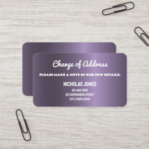 Cartão De Visita Mudança de endereço linda