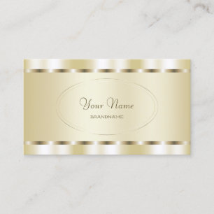 Cartão De Visita Muito Elegante, Shimmery, Efeito Dourado Profissio