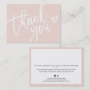 Cartão De Visita MUITO OBRIGADO a inserir a tag comercial moderna c