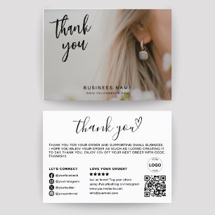 Cartão De Visita Muito Obrigado Logotipo Qr Foto Do Logotipo Da Emp