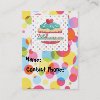 Cartão De Visita Muito vintage