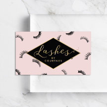 Muitos traços do padrão Lash Salão rosa/Preto/Dour