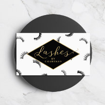 Muitos traços Padrões Lash Salão Branco/Preto/Dour