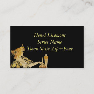 Cartão De Visita Mulher com escova de pintura