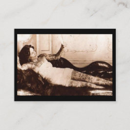 Cartão De Visita Mulher de Aleta De Siecle Tattooed