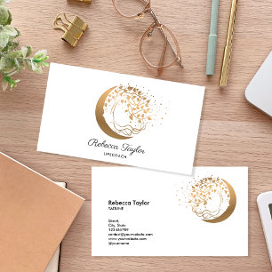 Cartão De Visita mulher espiritual feminina treinadora da vida