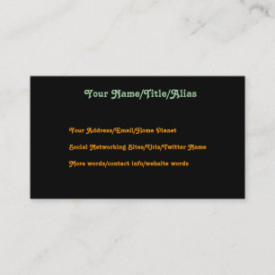 Cartão De Visita Mulher no sonho