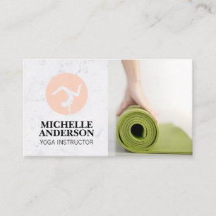 Cartão De Visita Mulher Rolando Yoga Mat
