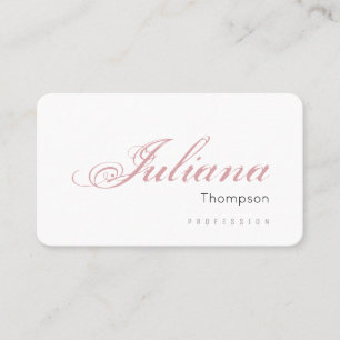 Cartão De Visita mulheres brancas femininas que se destacam