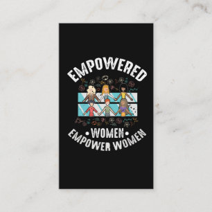 Cartão De Visita Mulheres empoderadas Feminismo Inspiracional Femin