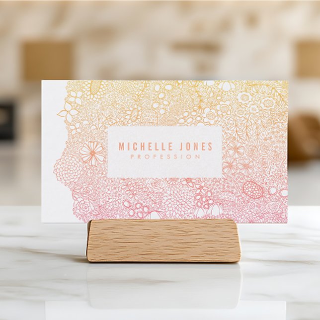 Cartão De Visita Mulheres Meninas Artista Elegante Qualquer Profiss (Criador carregado)