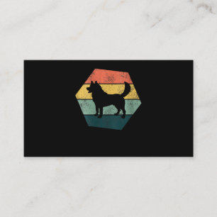 Cartão De Visita Mulheres Vintage Hexagon Husky Siberiano Ofertas