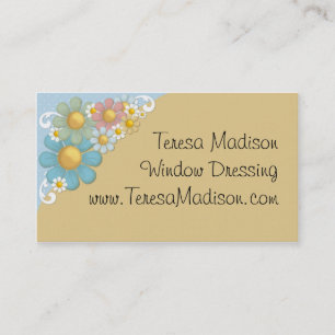 Cartão de visita multifacetado das margaridas