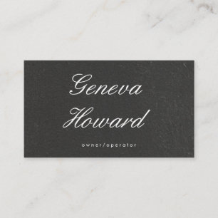 Cartão De Visita Muro Preto Texturizado