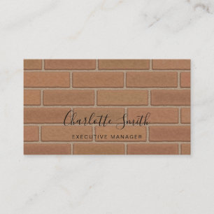 Cartão De Visita Muro profissional clássico e elegante minimalista