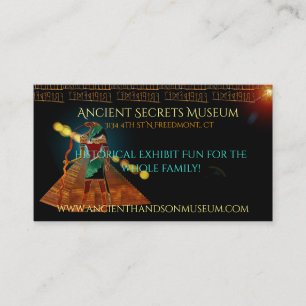 Cartão De Visita MUSEU egípcio antigo do Scifi dos segredos THOTH
