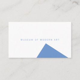 Cartão De Visita Museu Mínimo de Ângulo Frente e Sólido Traseira