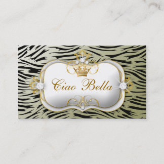 Cartão De Visita Musgo anca da zebra de 311 Ciao Bella