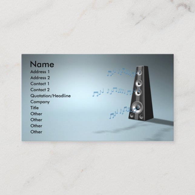 Cartão De Visita music_b (Frente)